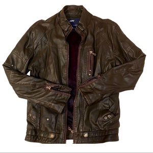 Knucklehead Fightwear, Men’s Faux Leather Jacket
